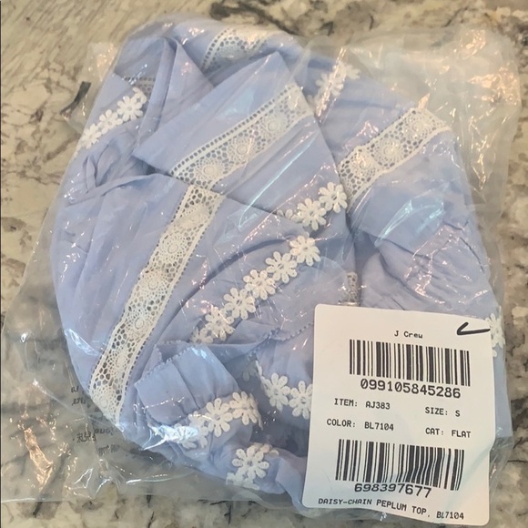 J. Crew Daisy-chain peplum top Item AJ383 - Picture 2 of 2